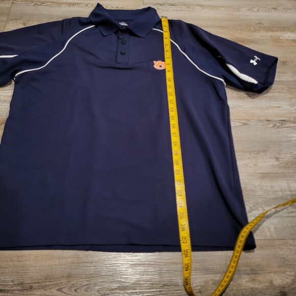 Under Armour Polo University of Auburn War Eagle Knit Mens Size Medium - Picture 6 of 8